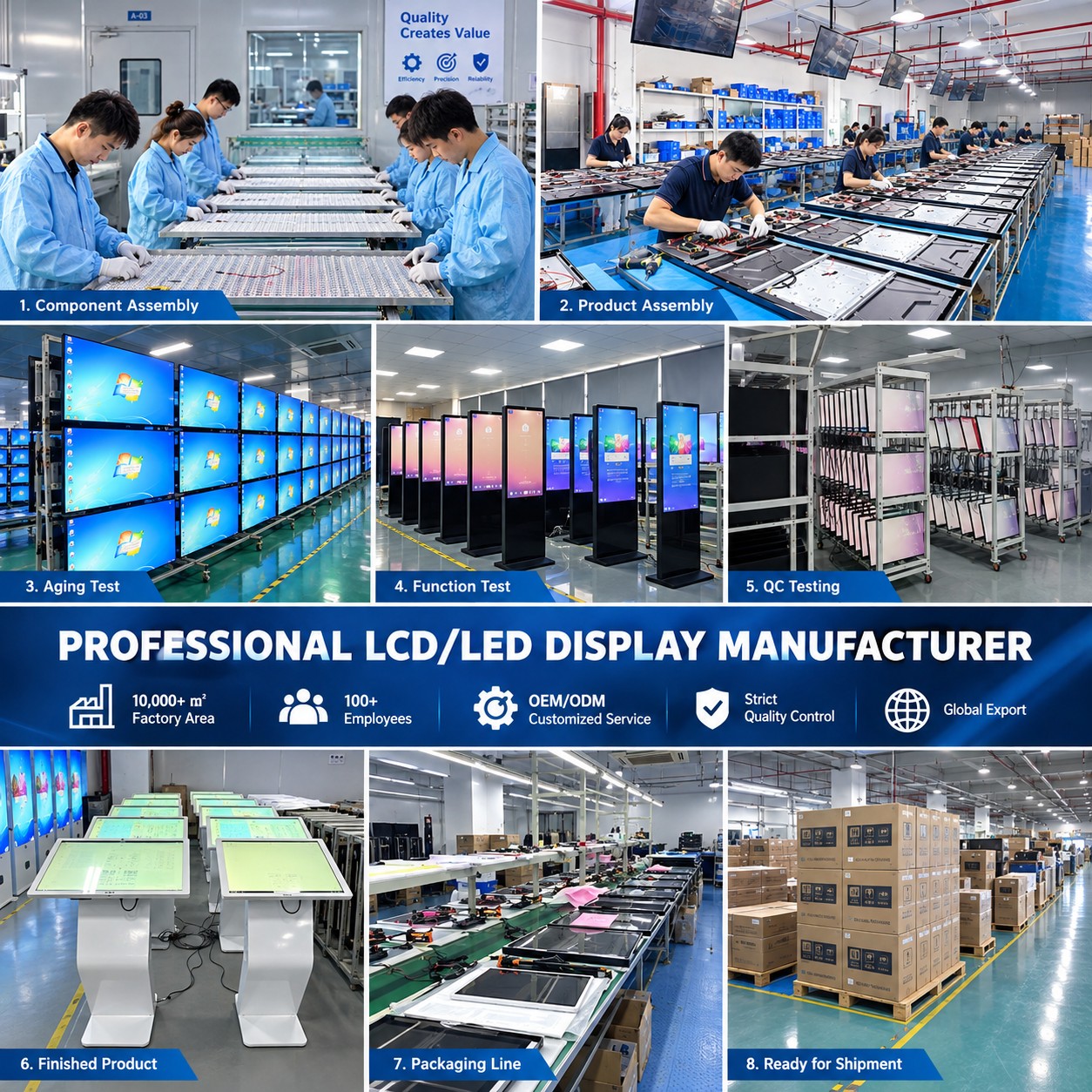 Teasung professional LCD/LED display manufacturer - factory